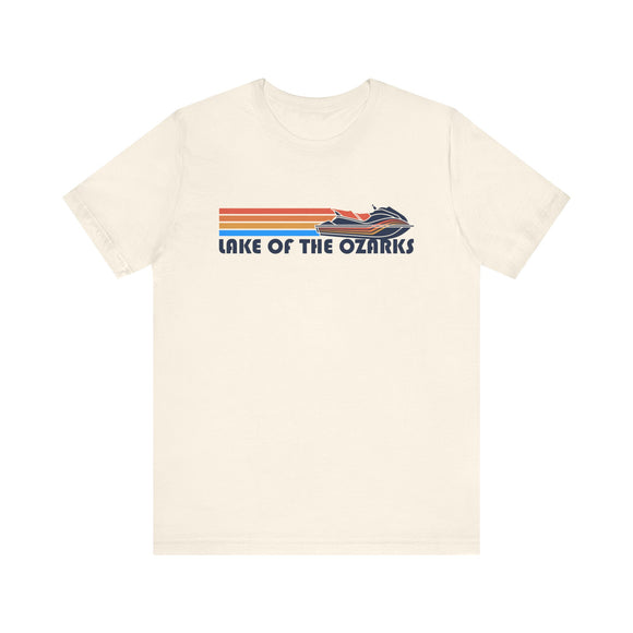 Lake of the Ozarks, Missouri T Shirt - Retro Jetski PWC Graphic Tee