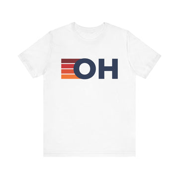 Buy white Ohio Retro Stripes T-Shirt | Ohio State Tee