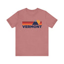 Retro Vermont T-shirt, Mountain Tee, Vintage Vermont Unisex Jersey Shirt, Outdoor Hiking Apparel-2