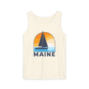 Maine Sailboat Tank Top | Comfort Colors 100% Cotton-2