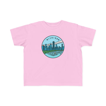 Buy pink Michigan Toddler T-Shirt - Unisex Toddler Michigan Shirt