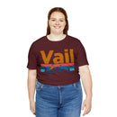 Vail, Colorado Shirt - Mountain Sunset Unisex Vail T-Shirt-82