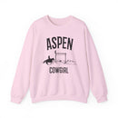 Aspen, Colorado Sweatshirt - Mountain Cowgirl Graphic Crewneck-4