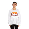 Alaska Sweatshirt - Unisex Retro Ombre Alaska Crewneck Sweatshirt