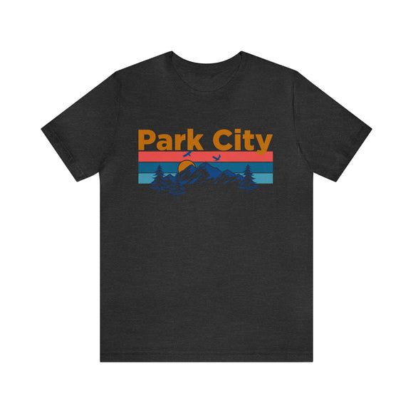 Park City, Utah Shirt - Mountain Sunset Unisex Park City T-Shirt