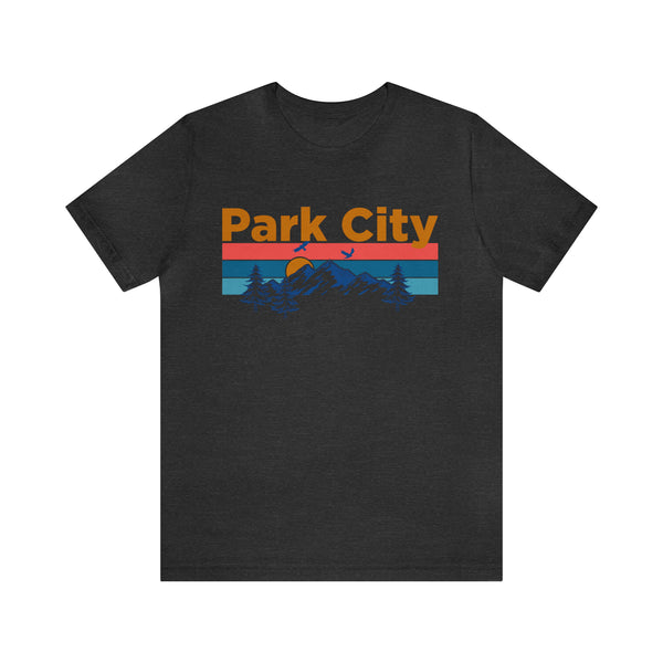 Park City, Utah Shirt - Mountain Sunset Unisex Park City T-Shirt