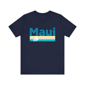 Buy navy Maui, Hawaii T Shirt - Sailboat Graphic Tee