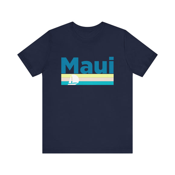 Maui, Hawaii T Shirt - Sailboat Graphic Tee
