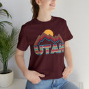 Utah T Shirt Retro Mountain - Unisex Utah Shirt-82