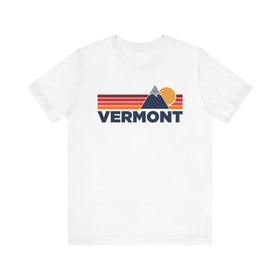 Retro Vermont T-shirt, Mountain Tee, Vintage Vermont Unisex Jersey Shirt, Outdoor Hiking Apparel