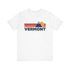 Retro Vermont T-shirt, Mountain Tee, Vintage Vermont Unisex Jersey Shirt, Outdoor Hiking Apparel