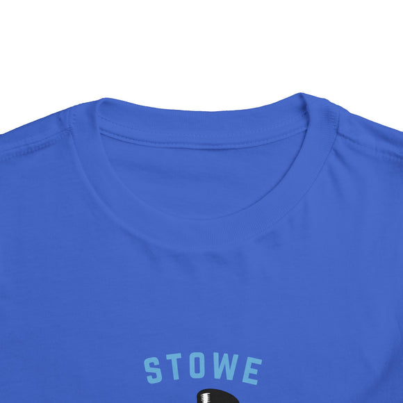 Stowe, Vermont Toddler Skiing Snowman Graphic Tee - Kids Stowe Shirt