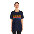 Ski Bum T-Shirt - Mountain Sunset Unisex Ski Bum Shirt-78
