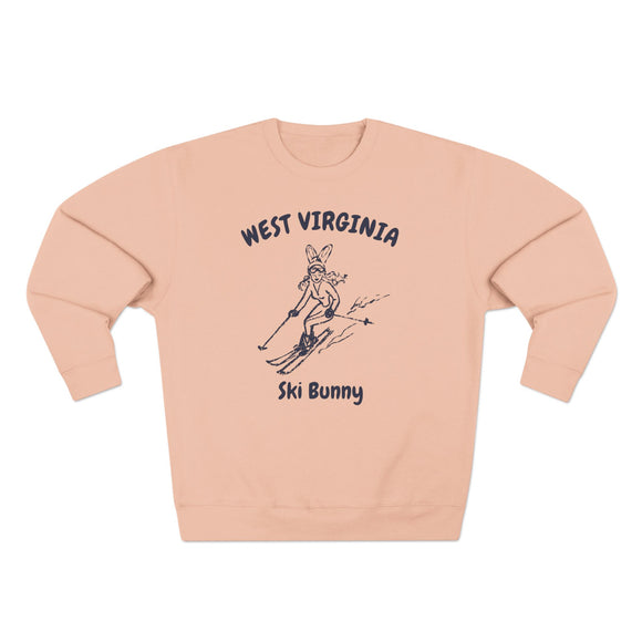 Premium West Virginia Ski Bunny Sweatshirt