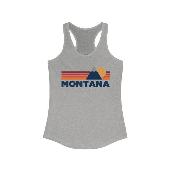 Montana Women's Racerback Tank Top - Mountain Lover Sleeveless Shirt, Women's Montana Hiking Tank