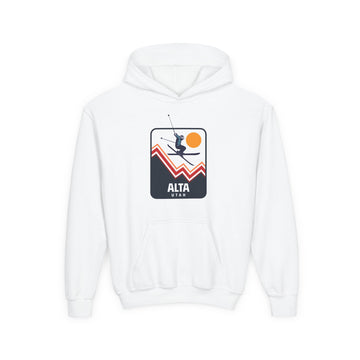 Alta, Utah Youth Hoodie, Kids Skiing Sweatshirt