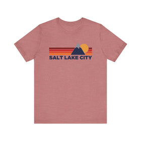 Retro Salt Lake City, Utah T-shirt, Mountain Tee, Vintage Salt Lake City Unisex Jersey Shirt, Outdoor Hiking Apparel