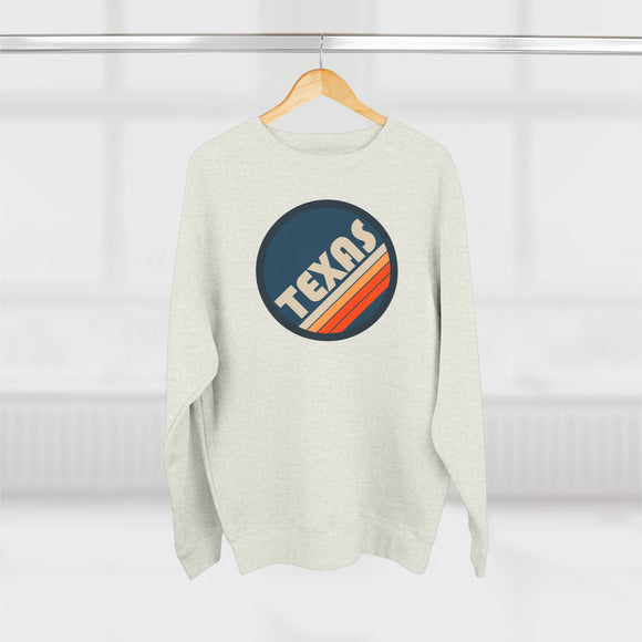 Premium Texas Sweatshirt - Retro Unisex Premium Texas Sweatshirt