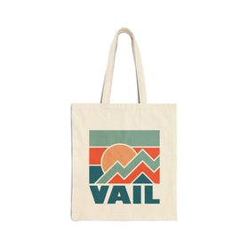 Vail, Colorado Cotton Canvas Vail Tote Bag