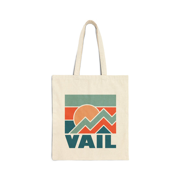 Vail, Colorado Cotton Canvas Vail Tote Bag