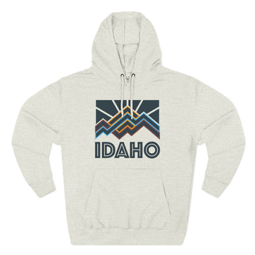 Idaho Hoodie - Retro Mountain Unisex Sweatshirt