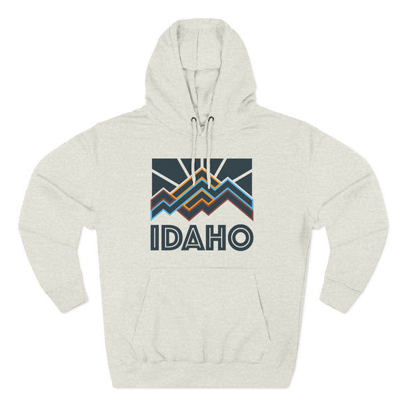 Idaho Hoodie - Retro Mountain Unisex Sweatshirt