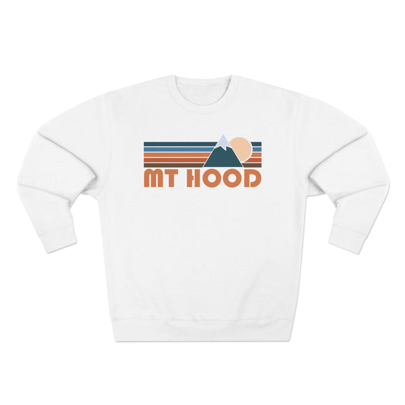 Premium Mount Hood, Oregon Retro Mountain Graphic Sweatshirt