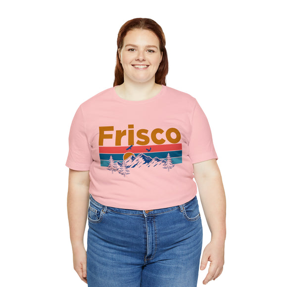 Frisco, Colorado Shirt - Mountain Sunset Unisex Frisco T-Shirt