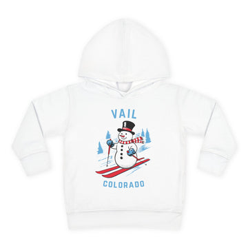 Vail, Colorado Toddler Hoodie - Unisex Vail Skiing Snowman Sweatshirt