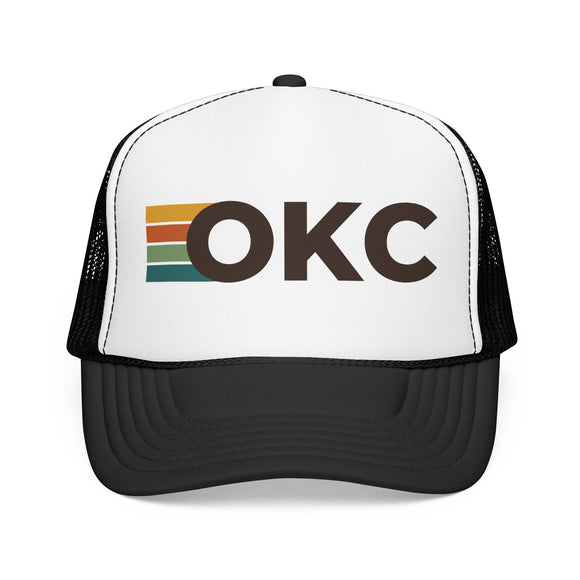 Oklahoma City, Oklahoma Trucker Hat - OKC Abbr retro cap