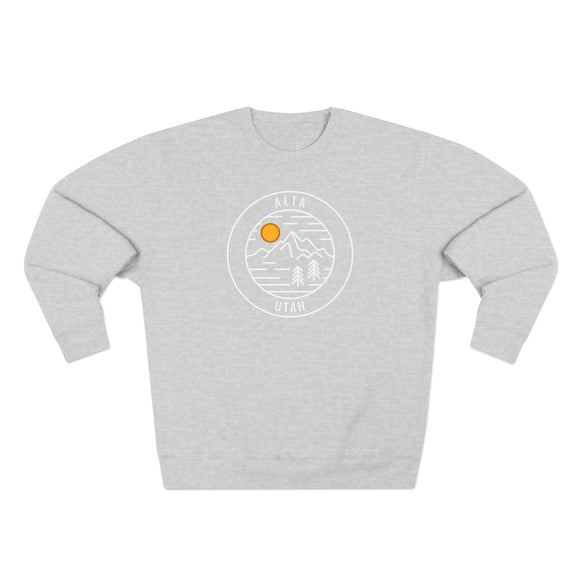 Premium Alta, Utah Sweatshirt - Retro Unisex Sweatshirt