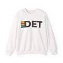 Detroit, Michigan DET Retro Stripe Sweatshirt-1