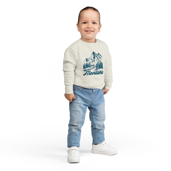 Montana Toddler Sweatshirt - Montana Toddler Crewneck Sweatshirt
