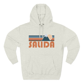 Buy oatmeal-heather Salida, Colorado Hoodie - Retro Mountain Unisex Sweatshirt