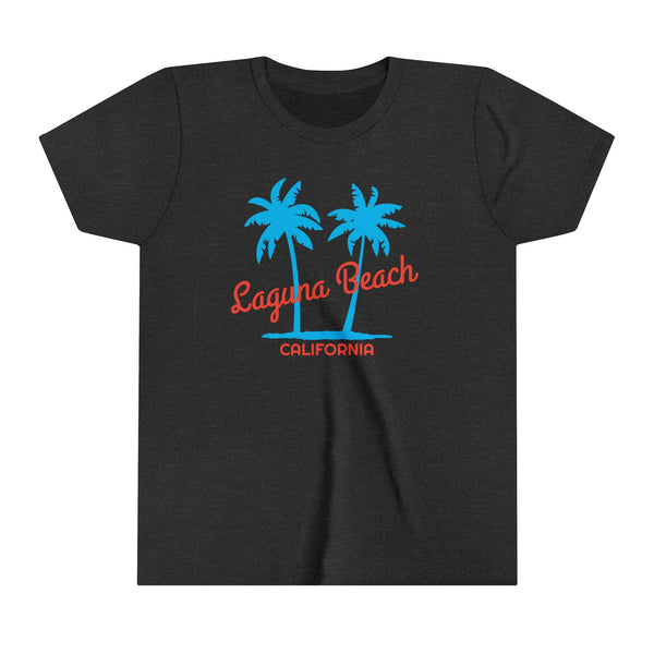 Laguna Beach, California Youth Shirt - Retro Palm Tree Laguna Beach Kid's T-Shirt