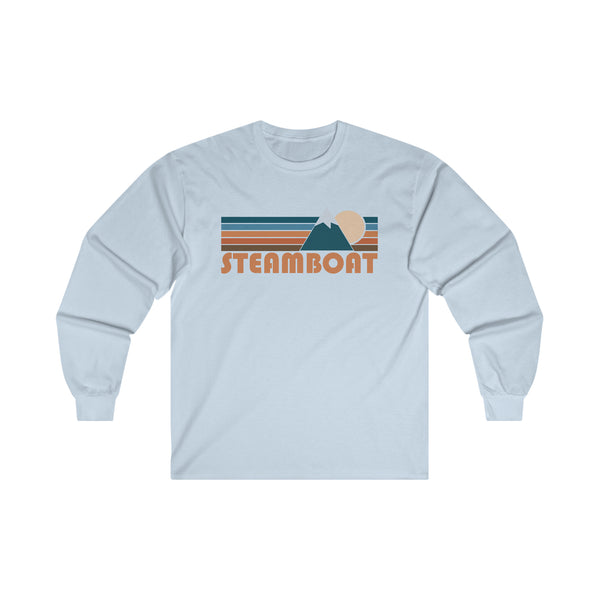 Steamboat, Colorado Long Sleeve Shirt - Retro Unisex Steamboat Long Sleeve Tee