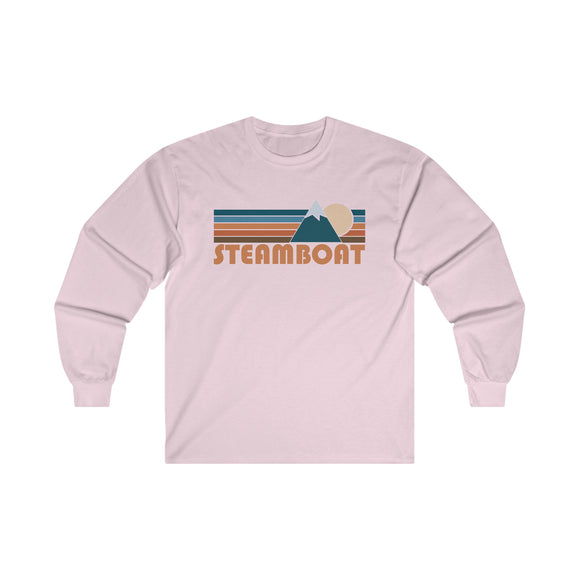 Steamboat, Colorado Long Sleeve Shirt - Retro Unisex Steamboat Long Sleeve Tee