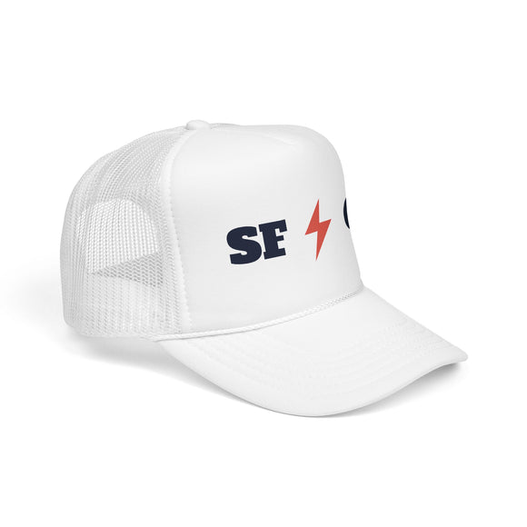 San Francisco, California Retro Trucker Hat - Lightning Foam Cap