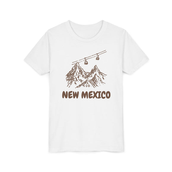New Mexico Youth T-Shirt — Vintage Gondola Ski Mountain Tee