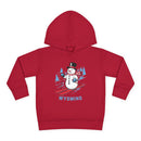 Wyoming Toddler Hoodie - Unisex Skiing Snowman Wyoming Sweatshirt-5