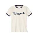 Montauk, New York Cotton Ringer Graphic Tee - Unisex Montauk T Shirt, Vintage Style Tee, Men's/Women's Tee-1