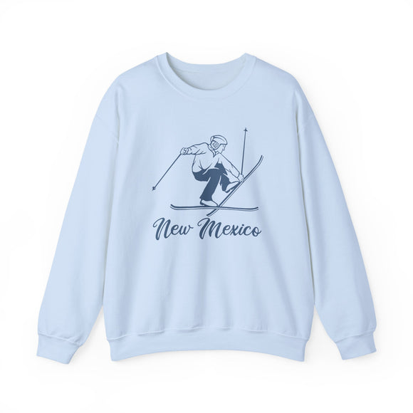 New Mexico Sweatshirt - Vintage Skiing Graphic Crewneck