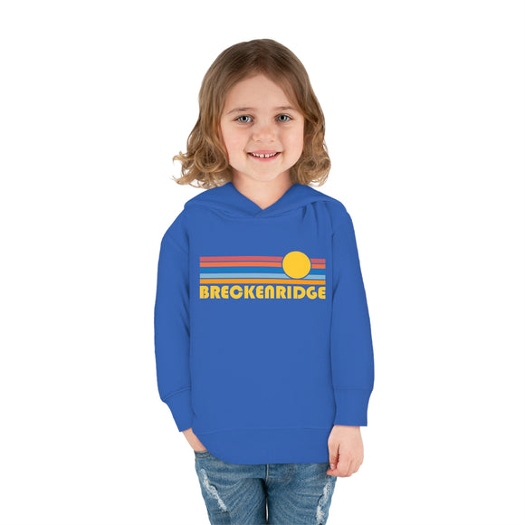 Breckenridge, Colorado Toddler Hoodie - Retro Sunrise Unisex Breckenridge Toddler Sweatshirt