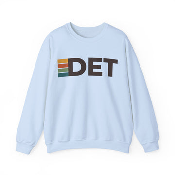 Buy light-blue Detroit, Michigan DET Retro Stripe Sweatshirt