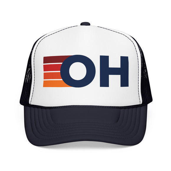 Ohio Trucker Hat - OH Abbr retro cap