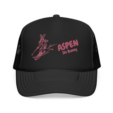 Aspen, Colorado Ski Bunny Foam Trucker Hat - 0