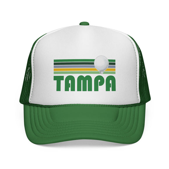 Tampa, Florida Retro Golf Trucker Hat