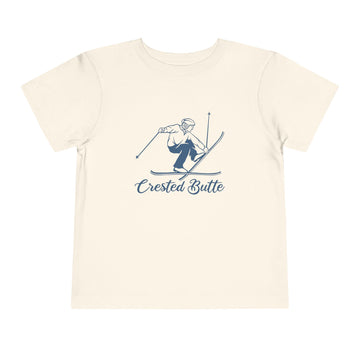 Crested Butte, Colorado Toddler Graphic Tee Vintage Ski - Kids Crested Butte T-Shirt - 0