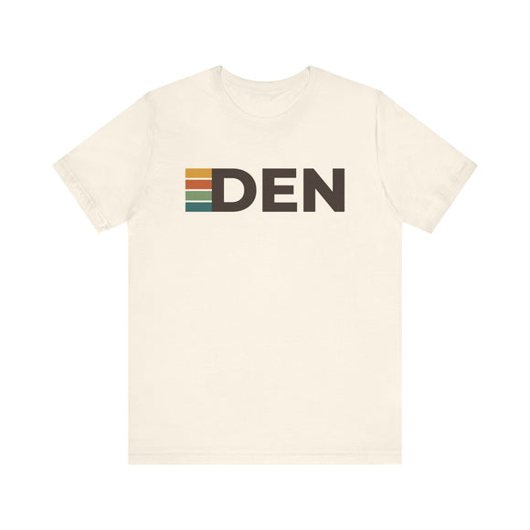 Denver, Colorado tee - DEN t shirt retro stripes