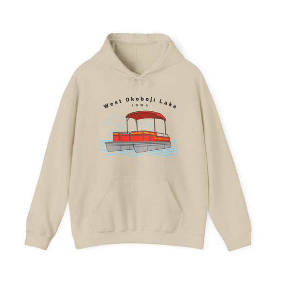 West Okoboji Lake, Iowa Hoodie - Unisex Ski Lift West Okoboji Lake